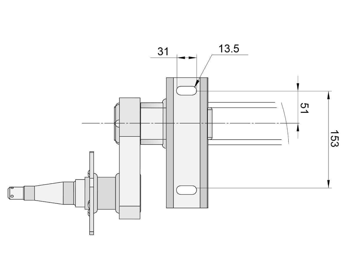 Trojan Trojan Duratorque Axles Duratorque H/B Axle 10" Drum LH ( 1750kg/Pair)