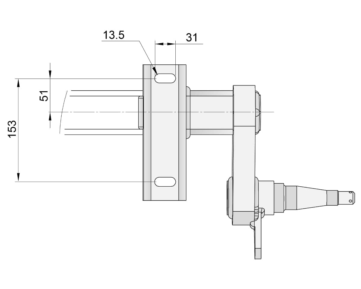 Trojan Trojan Duratorque Axles Full Beam Duratorque, 1000-1500kg, Gull Wing, for AU Top Hat