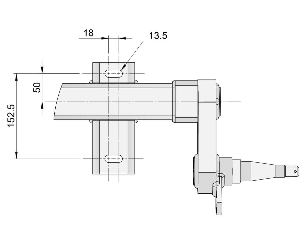 Trojan Trojan Duratorque Axles Full Beam Duratorque, 1750kg, Gull Wing, Low-Rider