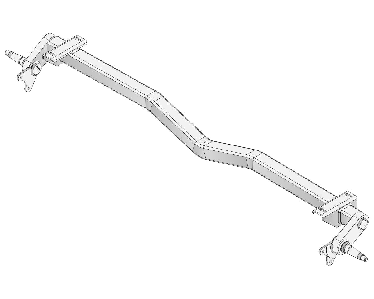 Trojan Trojan Duratorque Axles Full Beam Duratorque, 2200kg, Gull-Wing