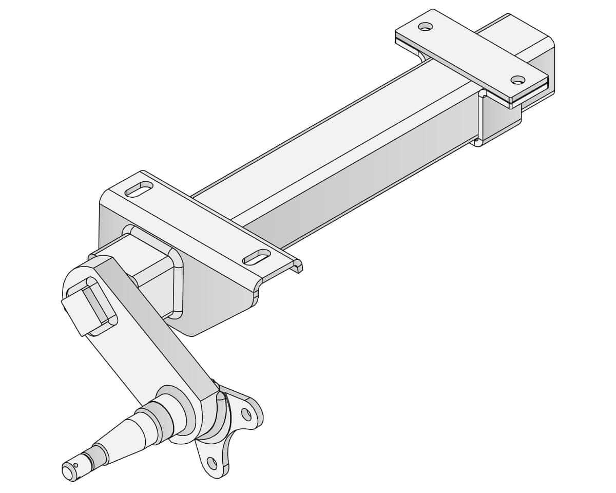 Trojan Trojan Duratorque Axles Half-beam Duratorque Left - 1500kg Per Pair - Retro