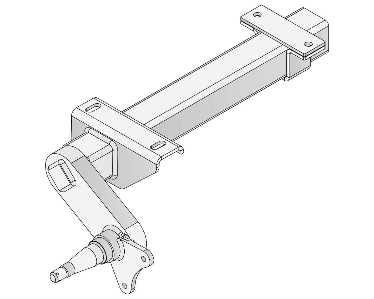 Trojan Trojan Duratorque Axles Half-beam Duratorque Left - 1750kg Per Pair - H/Duty Tophat