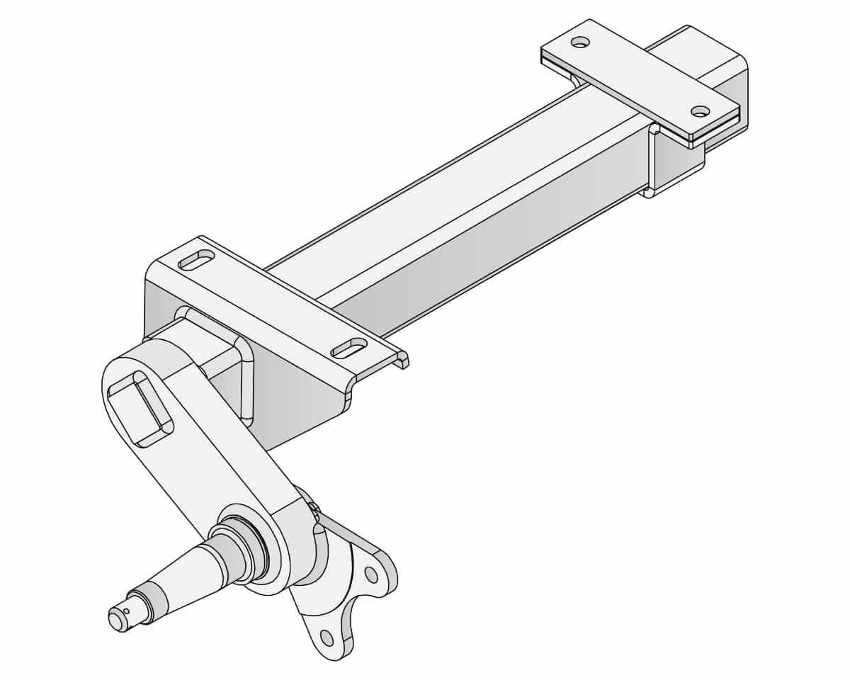 Trojan Trojan Duratorque Axles Half-beam Duratorque Left - 2200kg Per Pair - DMW