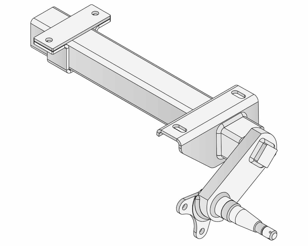 Trojan Trojan Duratorque Axles Half-beam Duratorque Right - 1500kg Per Pair - Retro