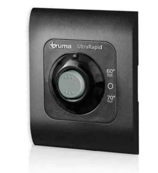 Truma Gas/240V Water Heater 14Ltr - With Install Kit control panel for temperature settings.