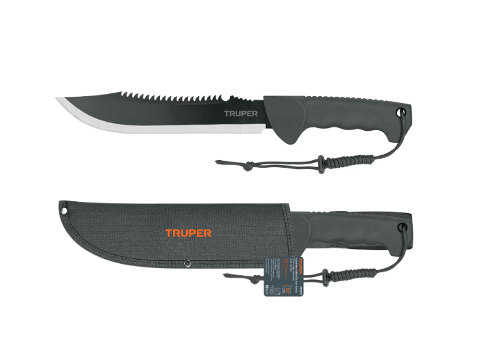 TRUPER General Truper Machette/Bush Knife TPR Handle With Fitted Sheath 250mm