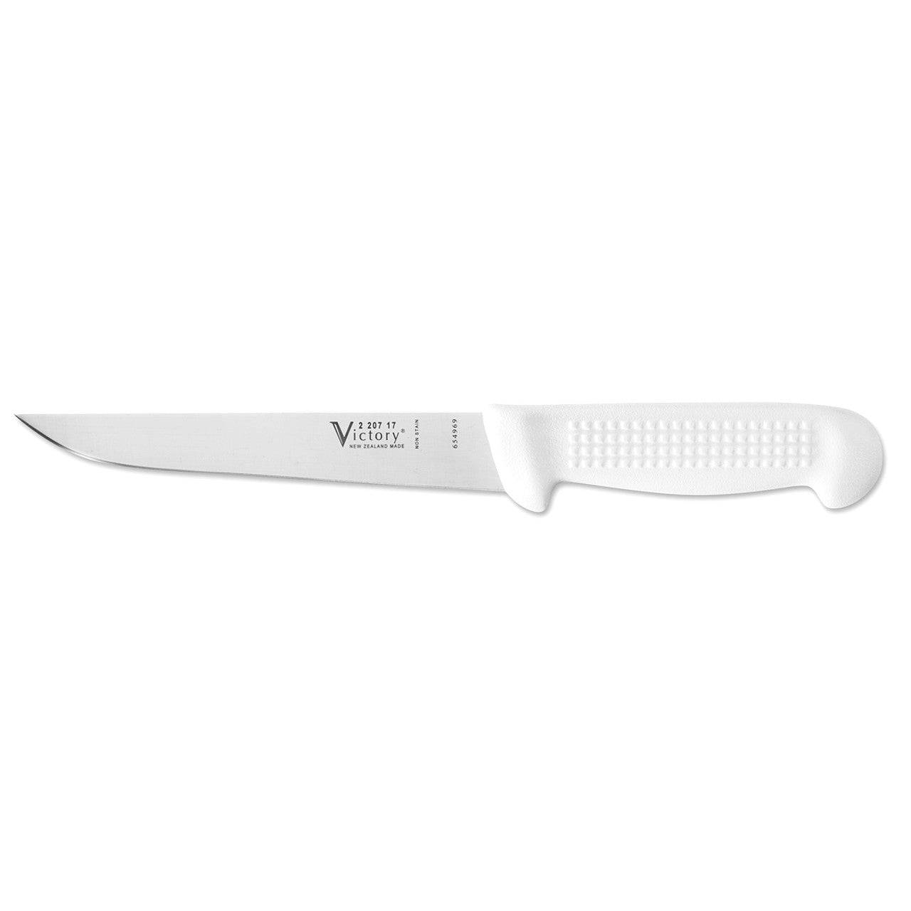 Victory Knives Butchers Knives White Handle Y-CUT KNIFE 17cm - Box of 6