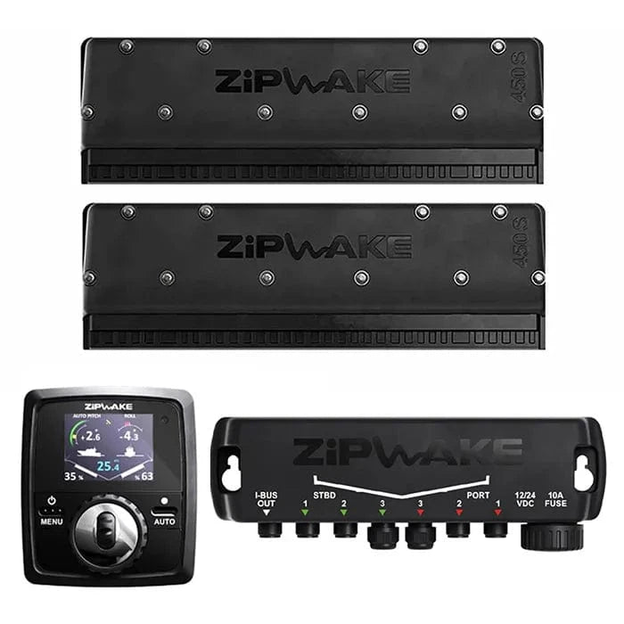 Zipwake Zipwake Trim Tabs Zipwake 300mm Automatic Trim Tabs Kit inc Disply