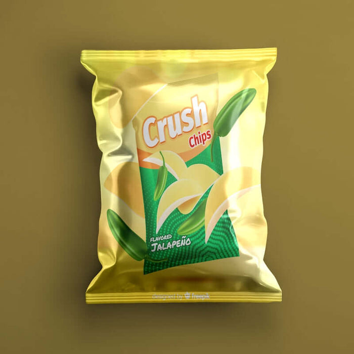 Top 10 CRC Products You Need to Know About - Crush Chips packaging with jalapeño flavor.