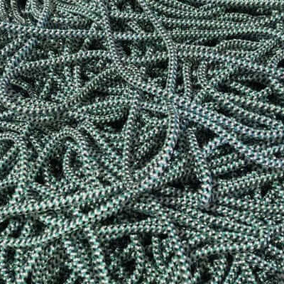 4mm Braided Lead Core Rope entangled in a heap, showcasing its texture and durability for fishing and curtains.