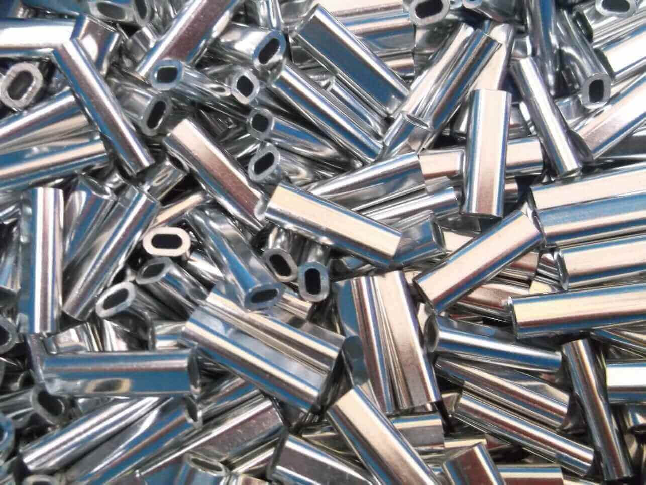 2mm Alli Crimps - Crafting and DIY Projects - shiny metal crimps piled together for various DIY crafts.