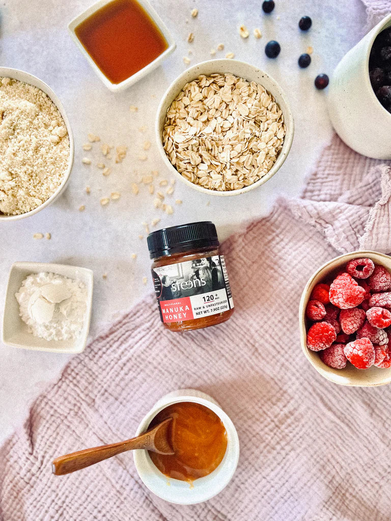 Triple Berry Crumble Bars