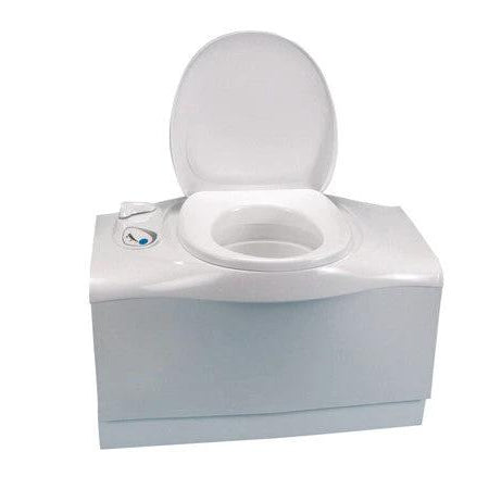 Thetford Bench Toilet C402C Left Hand Compact RV Toilet With Electric Flush For Campers