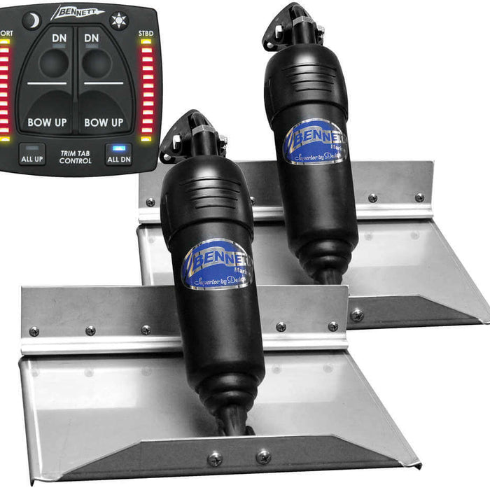 Bennett 9 By 12 Inches LED Trim Tab Kit For Boats With Electric Trim Tabs And LED Indicators BOLT Series
