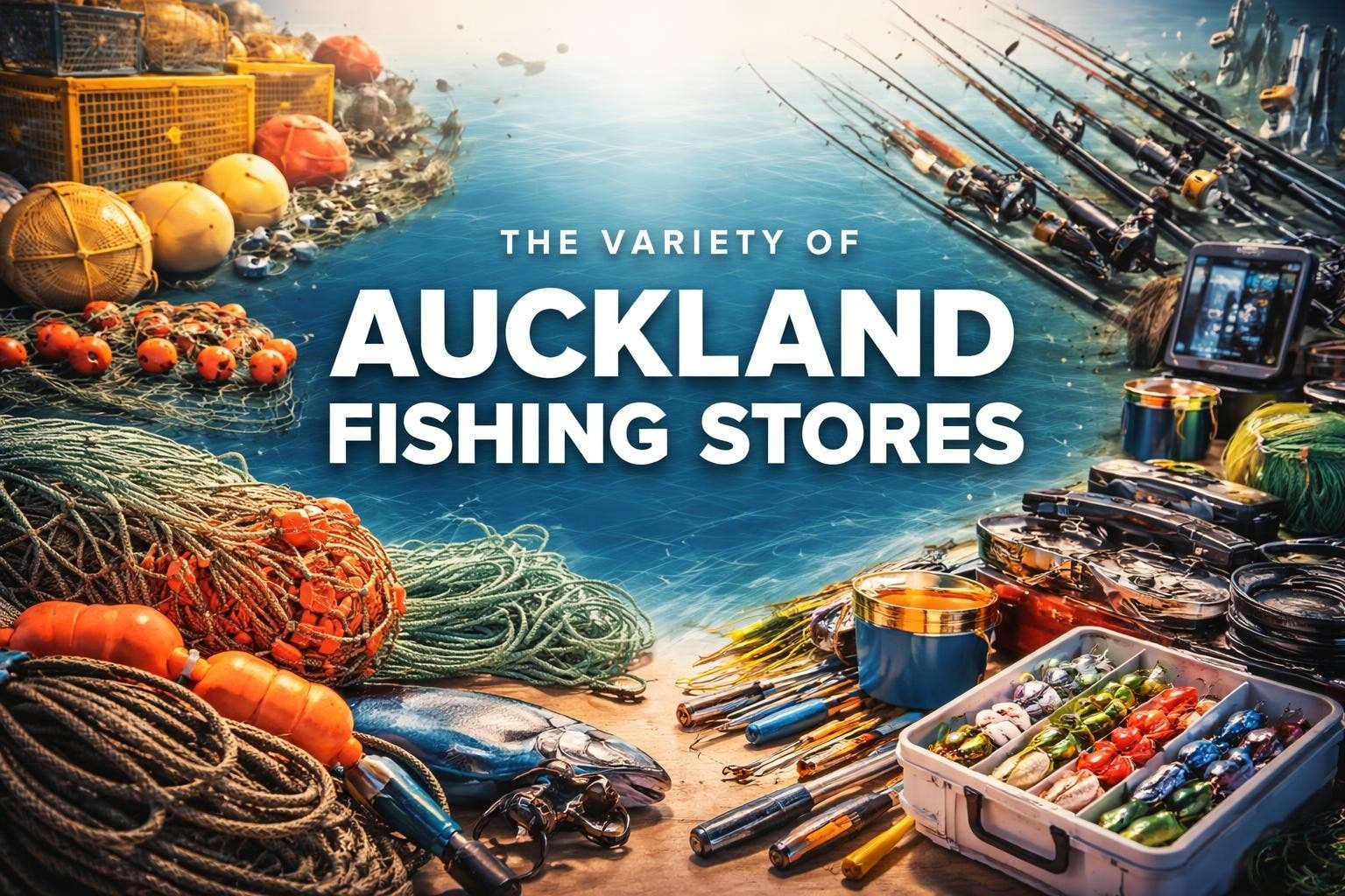 Your Complete Guide to Fishing Gear in 2026 with a variety of fishing supplies and equipment from Auckland fishing stores.