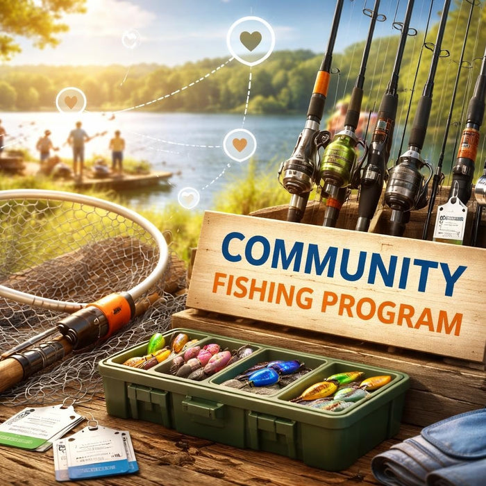 Free Fishing Equipment Programs and Resources Guide featuring community fishing program tools and gear.