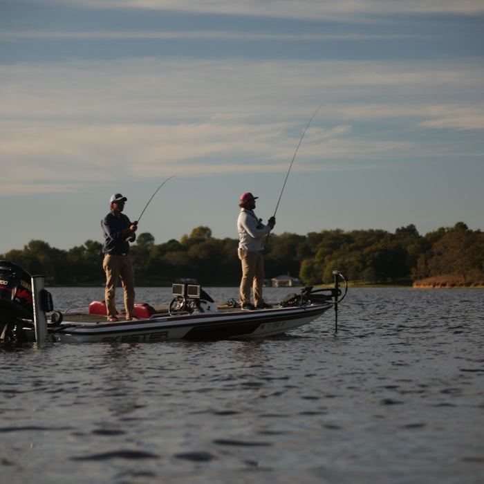 two persons on boat