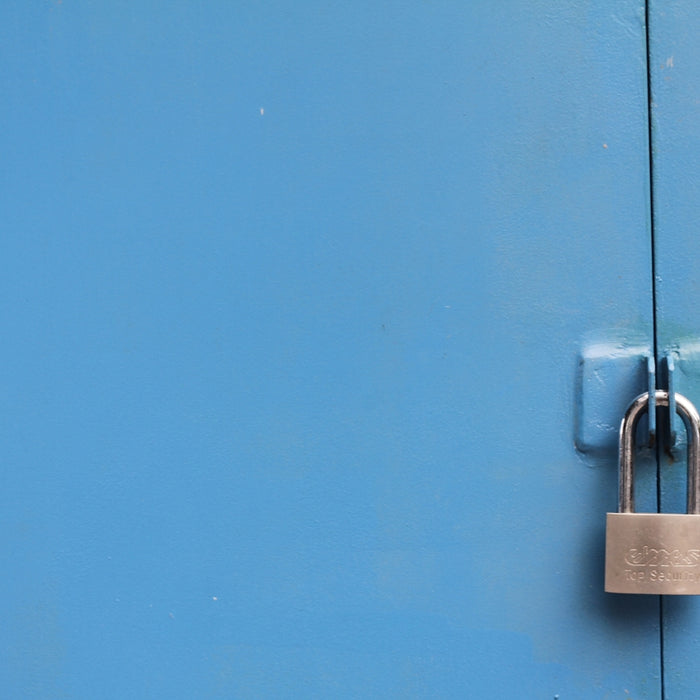 silver padlock