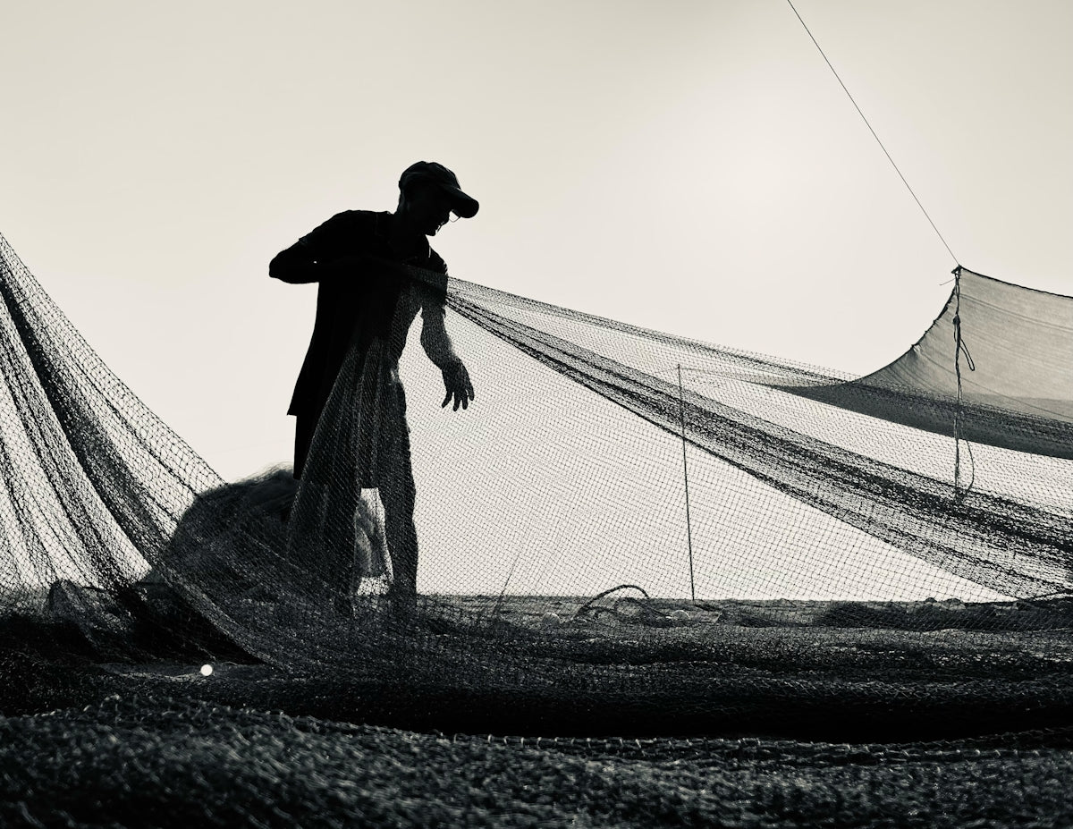 a man standing on a hill