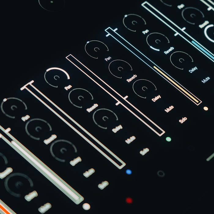 A close up of a control panel with buttons