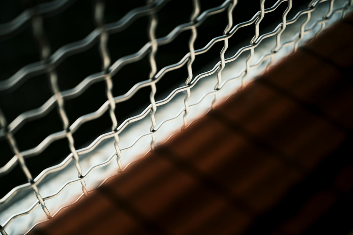 Close-up of 2.5 inch 0.50mm nets showcasing the mesh pattern and shadows.