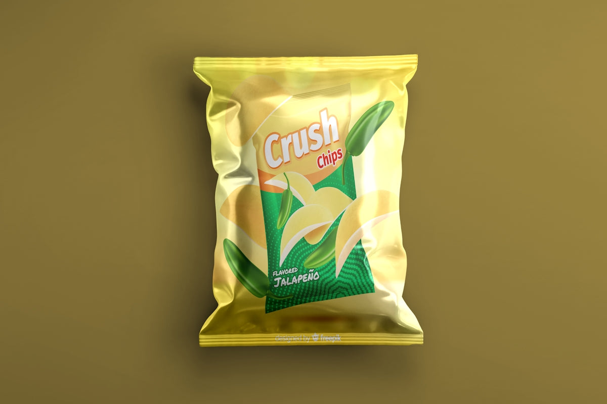 Top 10 CRC Products You Need to Know About - Crush Chips packaging with jalapeño flavor.