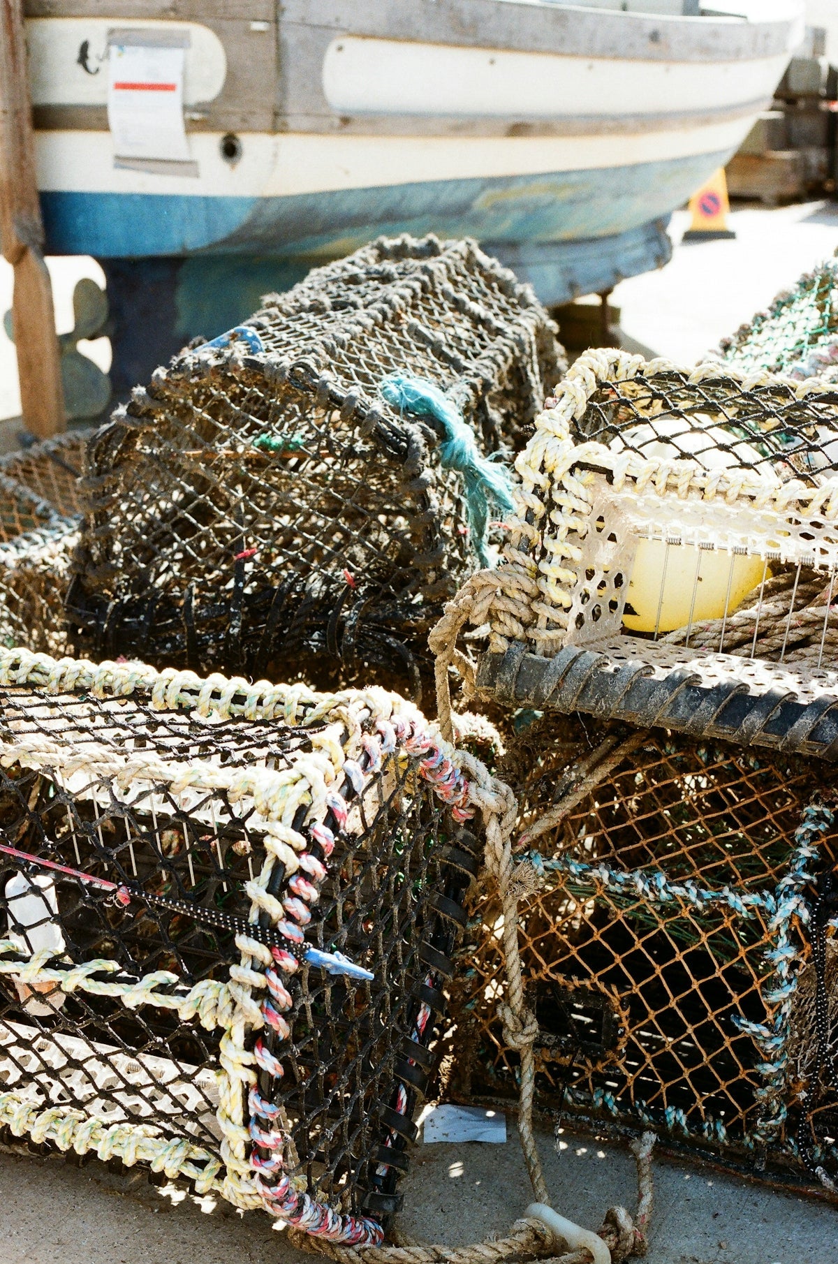 Choosing the Right Herring Bait Fishing Net Size - a close-up of fishing nets used for capturing herring.