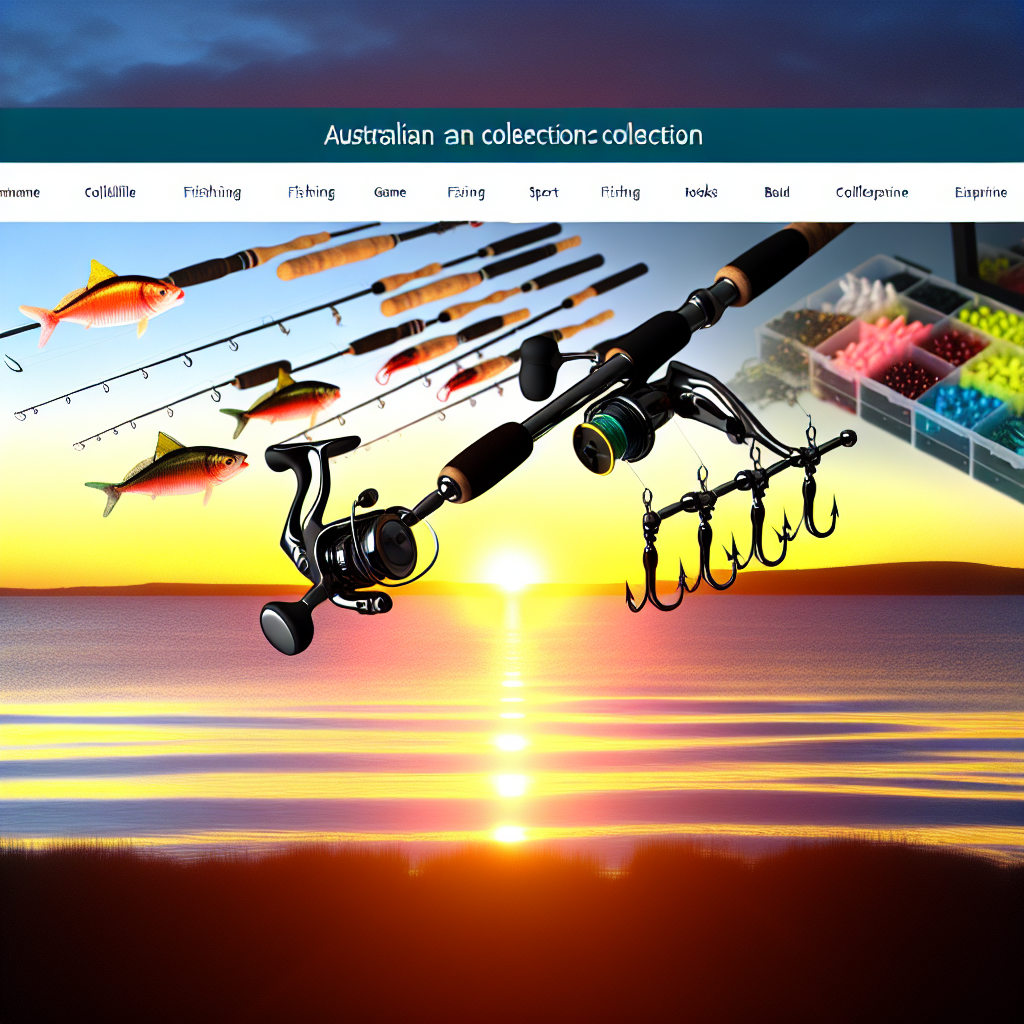 Black Pete – Quality Tackle Australia: premium game fishing gear with rods, reels and lures at sunset.