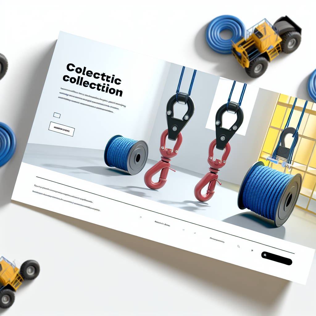 Round Slings Heavy-Duty Lifting Made Easy: TiTAN Big Lift Endless Slings with blue webbing and red hooks.