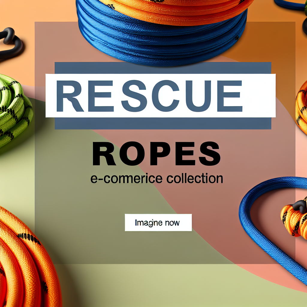Colorful 11mm rescue ropes for rope access, rescue operations, and abseiling, displayed in a product layout.