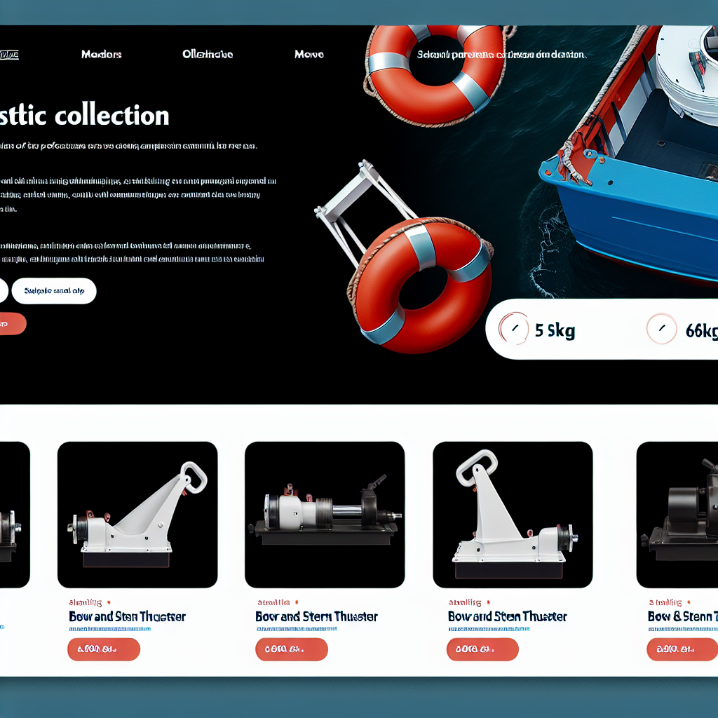 Bow and Stern Thrusters 5 Sizes from 25kg to 60kg Thrust