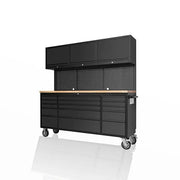72 Inch 18 Drawers black Tool Chest workbench by Kiwi Grab