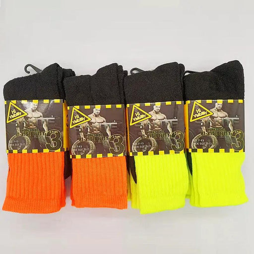 Thick Socks (12 Pairs) Men's Long Hose Crew/Work Socks Bulk Sale by dealonline.co.nz