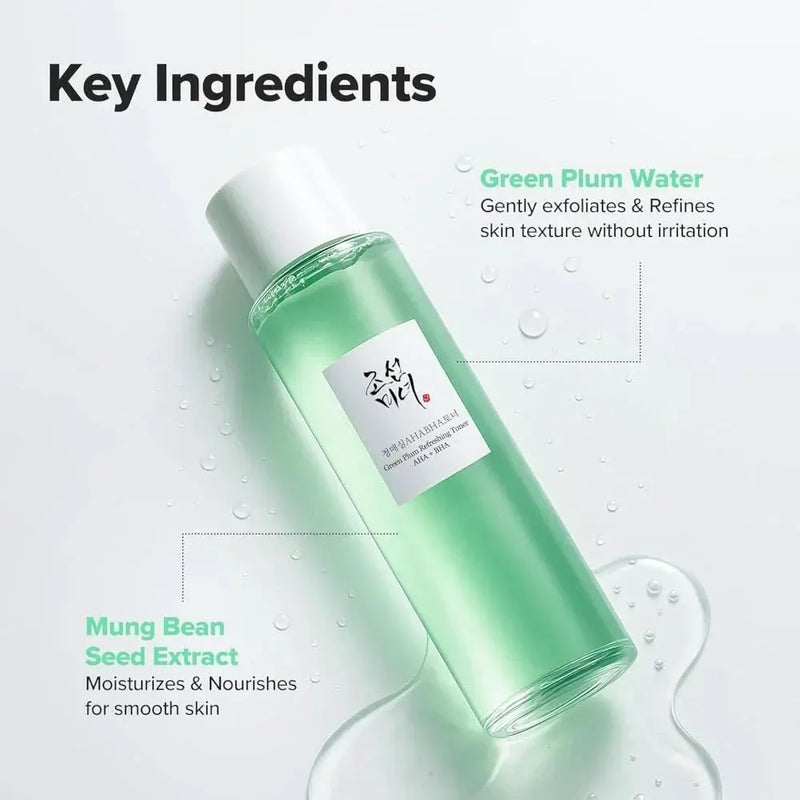 Beauty of Joseon Green Plum Refreshing Toner: AHA + BHA 150ml by Poppy Gifts