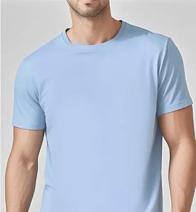Solid Casual Short-Sleeve Crewneck T-Shirt by Mead's Supply & Equipment Outfitters limited