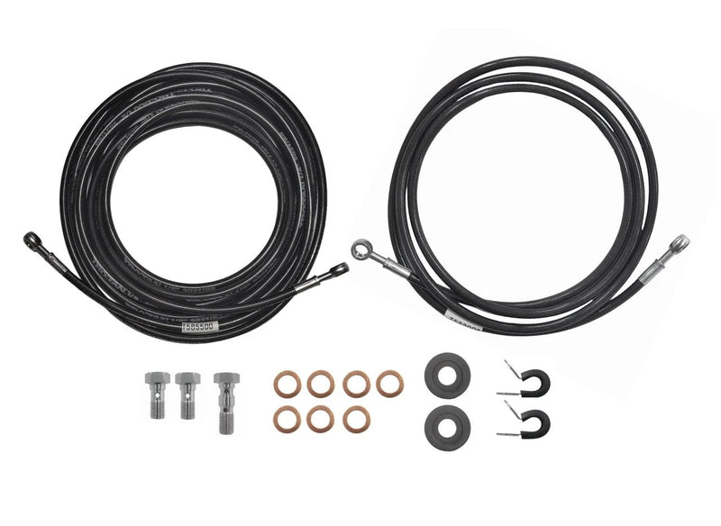 S/S Teflon Hose Kit - Banjo to Banjo - 1x2m & 1x5.5m by Trojan