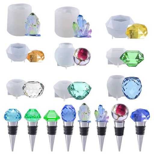 Resin Art NZ Moulds Wine Bottle Stopper Cabinet Cupboard Knobs Moulds Wine Bottle Stopper Cabinet Cupboard Knobs Moulds | NZ