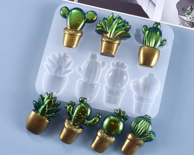 Cactus Moulds Fun showcase Cactus and Succulent Plant Silicone Molds Set for Epoxy Resin Soap Candle Wax Polymer Clay Concrete Plaster Fondant by Resin Art NZ