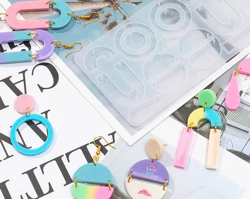 DIY Silicone Resin Moulds Earrings Pendant Epoxy Casting Moulds - 21 by Resin Art NZ