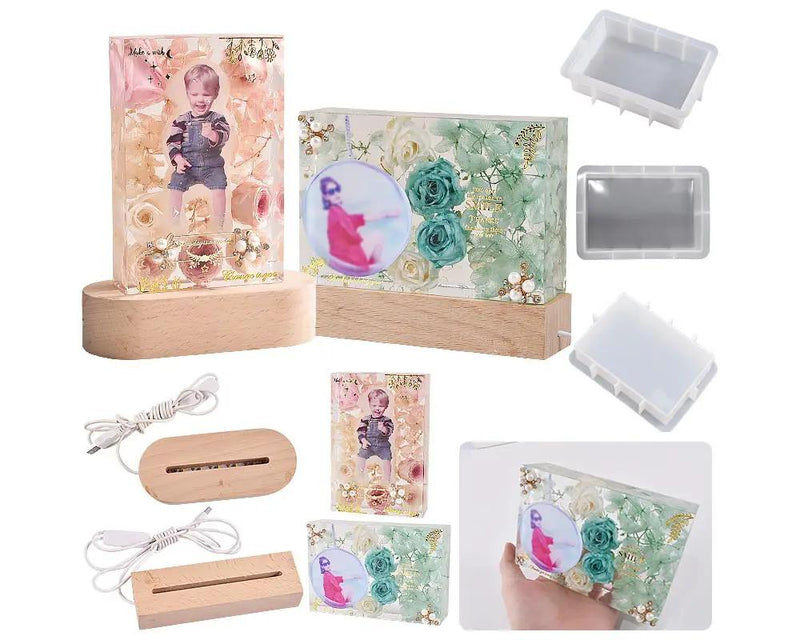 LED Photo Frame Moulds Picture Frame Floral Preservation, Specimens Making, Bookend Moulds Handmade Crafts Home Decoration by Resin Art NZ