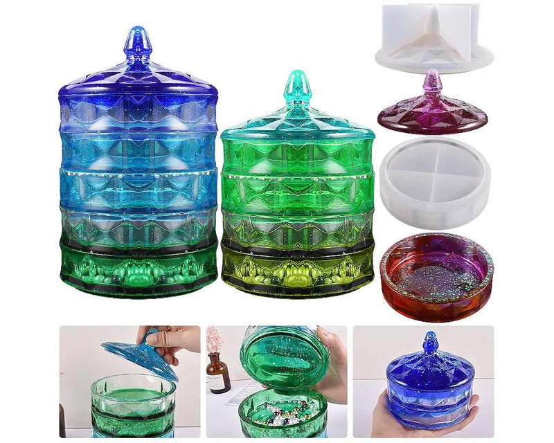 Jewelry Storage Moulds Set for DIY Craft and Resin Art - 04 by Resin Art NZ