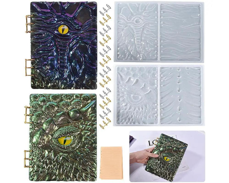 Cthulhu Demon Eye Wind Dragon Eye A5 Notebook Resin Mould by Resin Art NZ