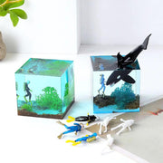 3D Miniature Scuba Diver Resin Filler-Craft Resin Filling Model-Silicone Mold Filler-Diver Micro Landscape Decor-Jewelry Making Supplies by Resin Art NZ