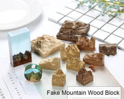 Fake Mountain Resin Epoxy Craft Wood Natural Snow Mountain Dried Flower Resin Decorative Craft DIY Ring Pendant Micro Landscape Making for Jewelry by Resin Art NZ