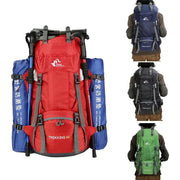 Mead's Supply & Equipment Outfitters limited Backpacks & Hiking Bags 60L Hiking Backpack with Rain Cover — Lightweight Nylon Trekking Pack 60L Hiking Backpack with Rain Cover — Lightweight Nylon Trekking Pack
