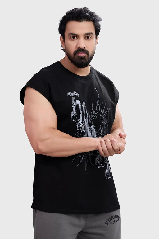 Fossil Capsleeves Tank Black by Fuaark Nz