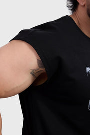 Fossil Capsleeves Tank Black by Fuaark Nz