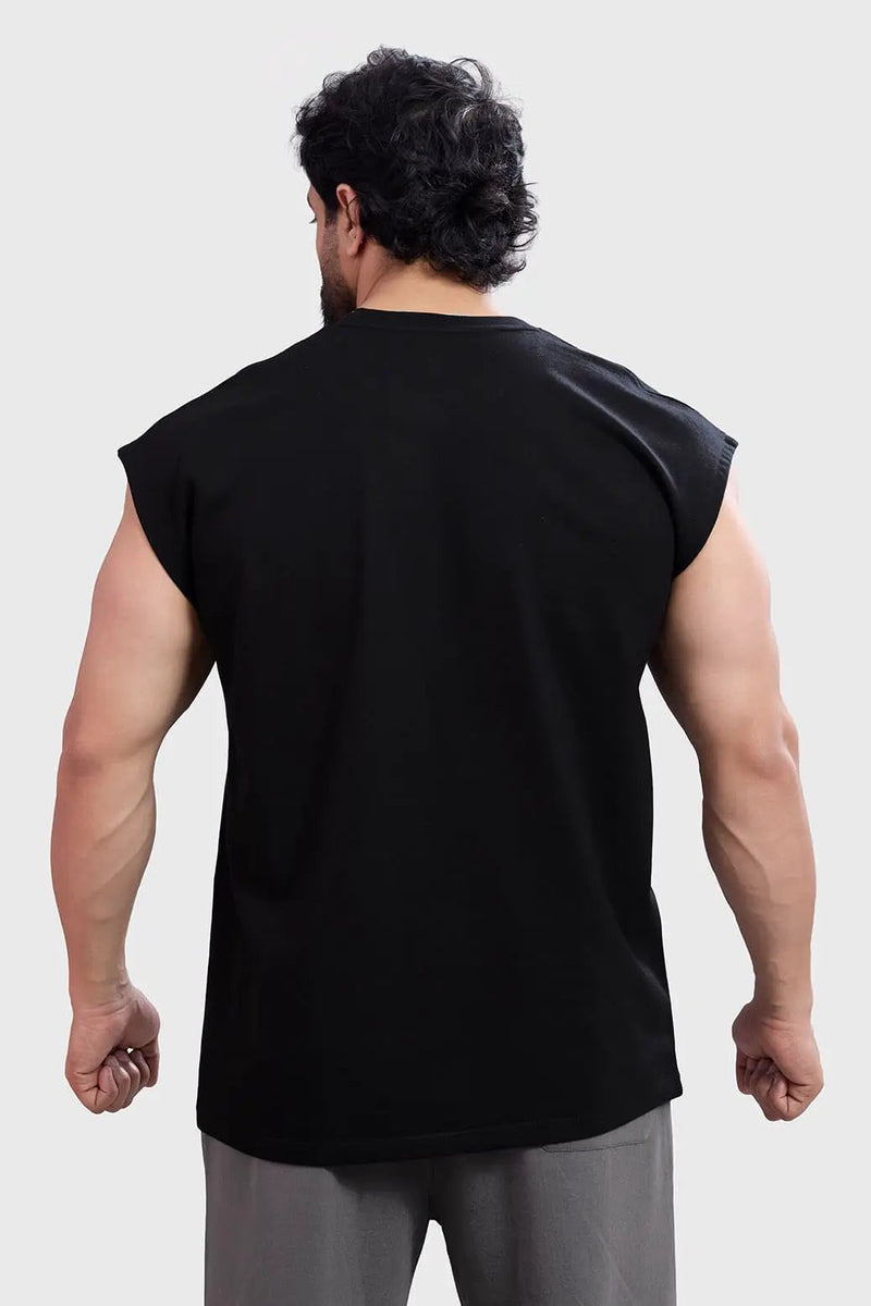 Fossil Capsleeves Tank Black by Fuaark Nz