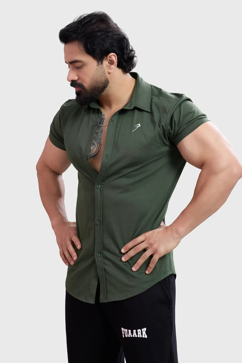 Aero Shirt Olive by Fuaark Nz