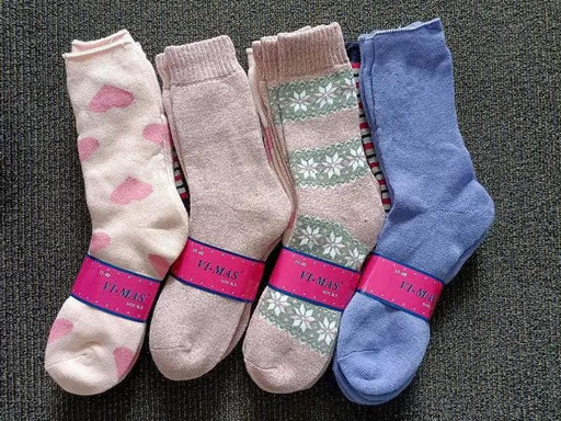 dealonline.co.nz dealonlinenz 60 Pairs Women's Thick Thermal Crew Socks, Size 6-10 60 Pairs Women's Thick Thermal Crew Socks, Size 6-10